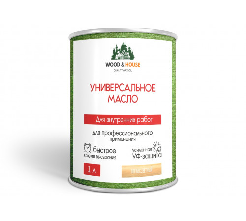 Приобрести ЦВЕТНОЕ УНИВЕРСАЛЬНОЕ МАСЛО WOOD & HOUSE Серия ПРОФИ в Петропавловске-Камчатском, Камчатский край